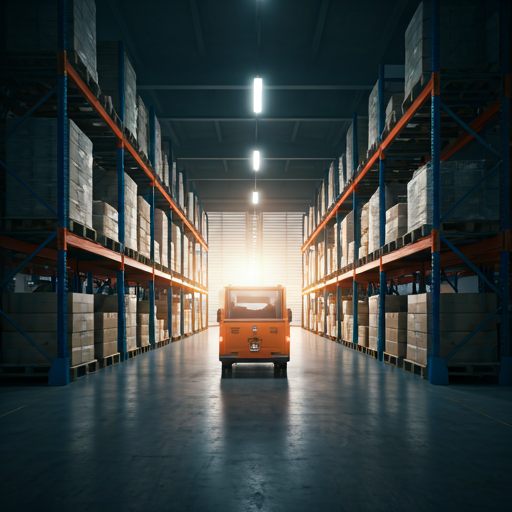 Industrial freezer warehouse